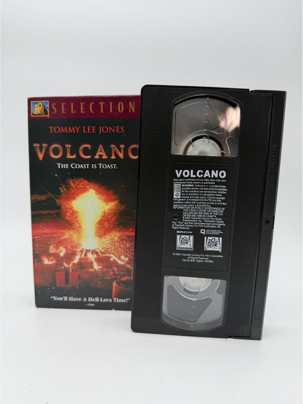 Volcano VHS Tape Movie Selections Featuring Tommy Lee Jones